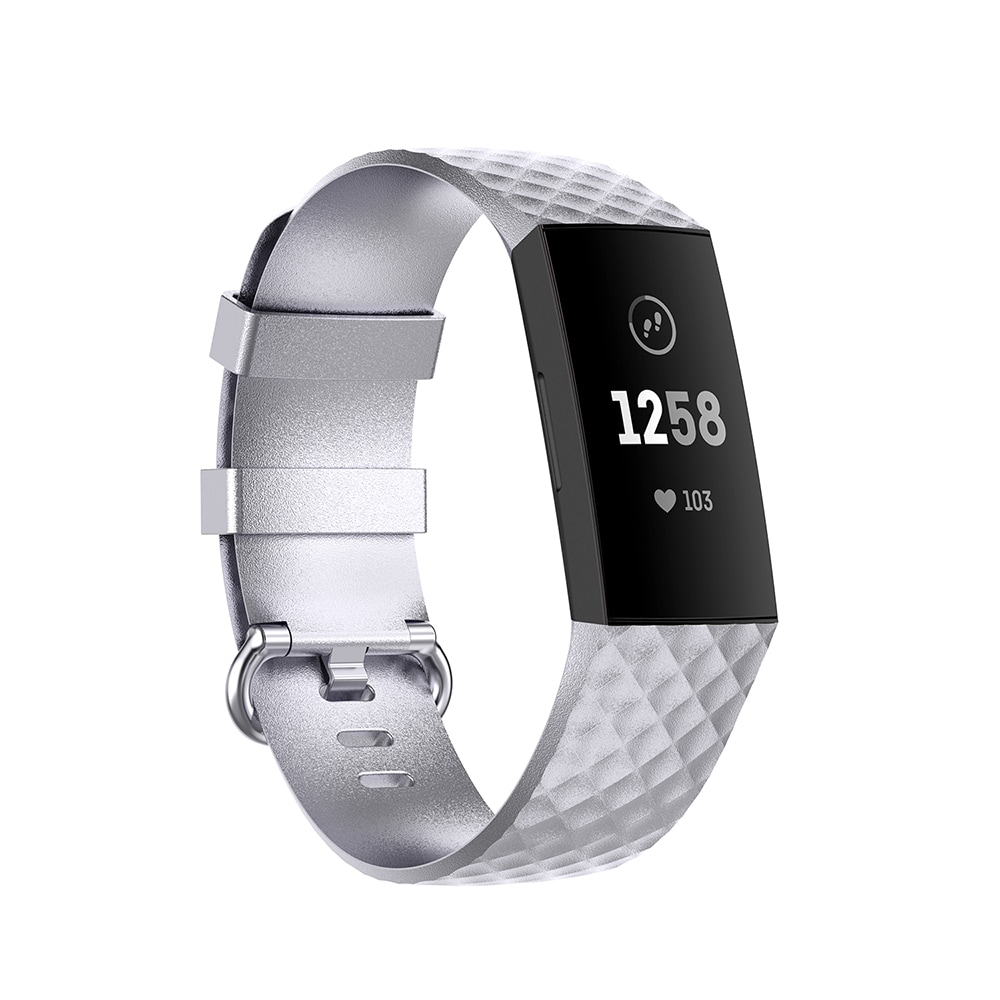 Rem Fitbit Charge4 / Charge3 S Sølvfarvet
