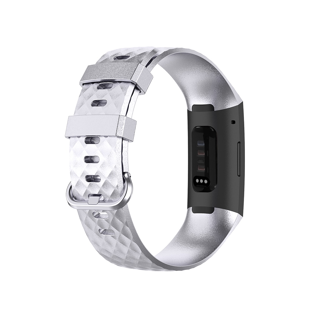 Rem Fitbit Charge4 / Charge3 S Sølvfarvet