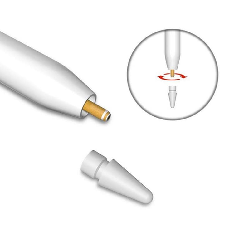 Erstatningstip til Apple Pencil 1 / 2 - 2-pak