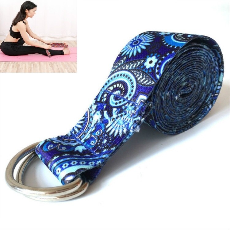 Yoga Strechbånd 185 x 3.8cm - Blå