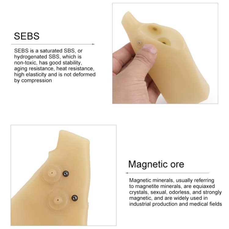 Håndledsskåner i silikone med magneter