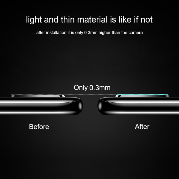 Linseskåner 2.5D 9H hærdet glas Bageste Kamera Samsung Galaxy S10 E