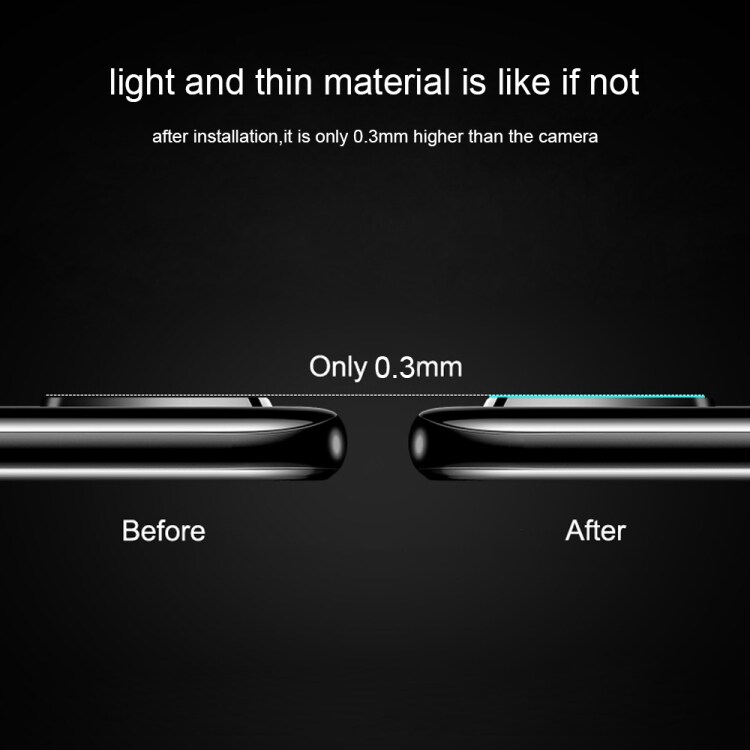 Linseskåner 2.5D 9H hærdet glas Bageste Kamera Huawei P40