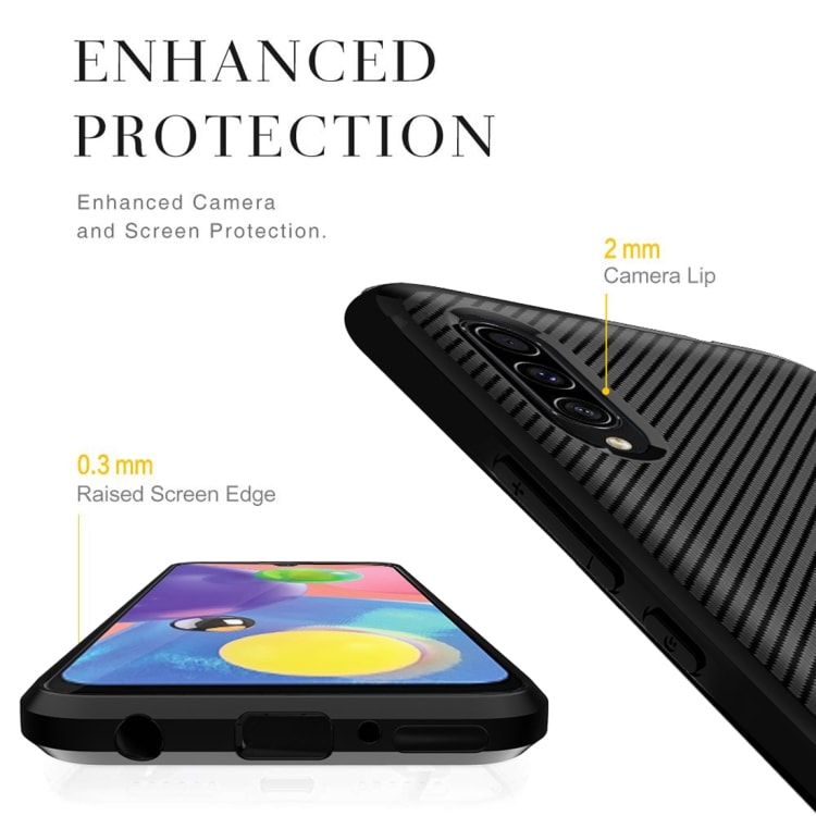 TPU-Cover Samsung Galaxy A70s - Sort