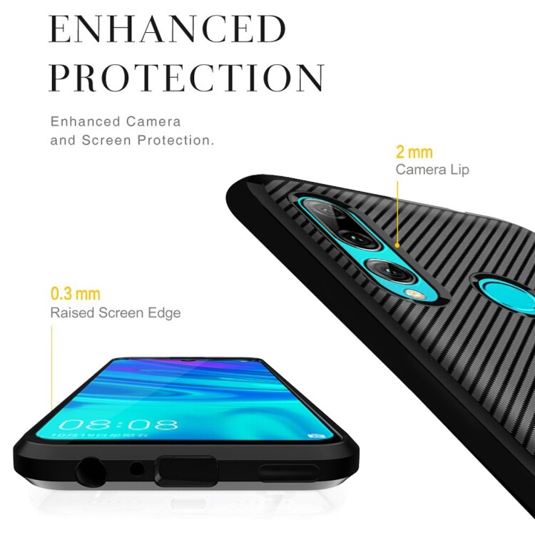 TPU-cover Huawei Enjoy 9s, Carbon Fiber+Sort