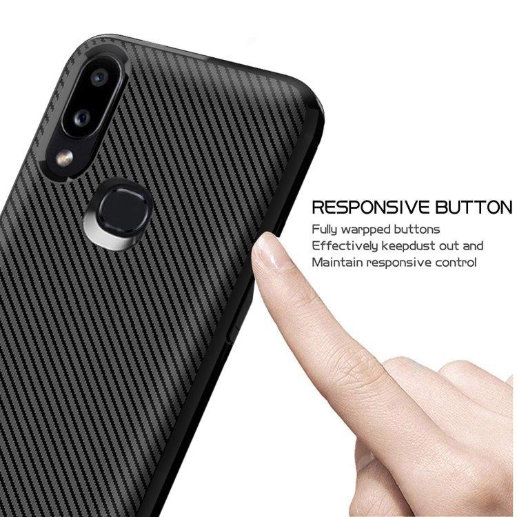 TPU-cover Huawei P Smart (2019), Carbon Fiber+Sort
