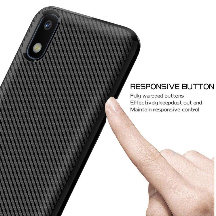 TPU-cover Huawei Honor Play 8, Carbon Fiber+Sort