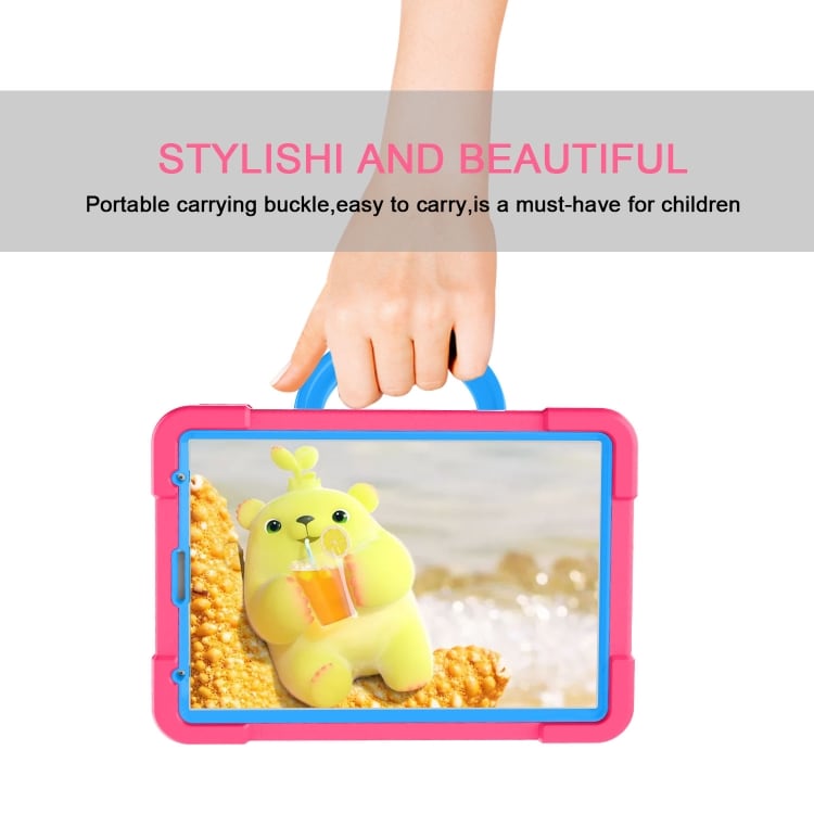 Stødtålende børnefoderal med stativ og håndtag iPad Pro 11 (2020), Rosa+Blå