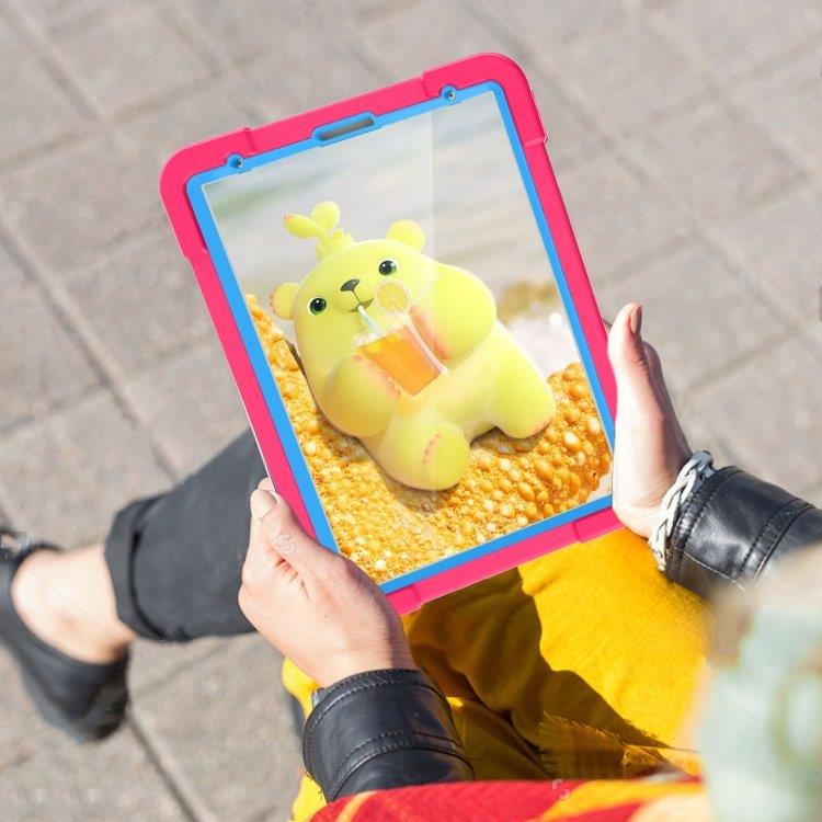 Stødtålende børnefoderal med stativ og håndtag iPad Pro 11 (2020), Rosa+Blå