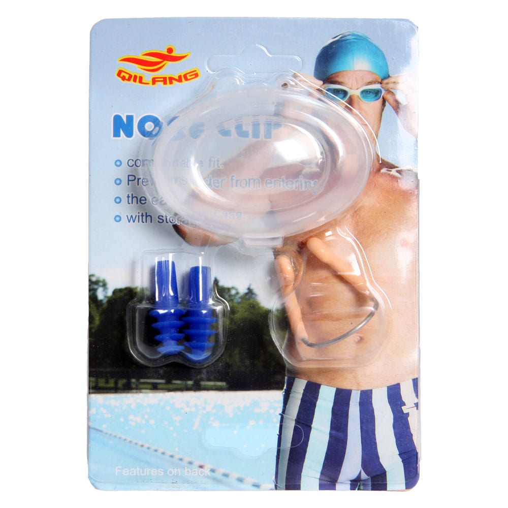 Næseklemme med stålbøjle for svømning 2-pak