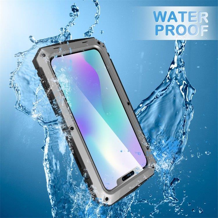 Beskyttelsescover med stativ Metal+Silikone iPhone 11 Pro, Sølvfarvet