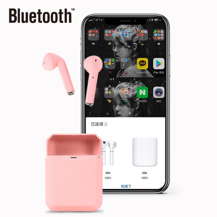 Earbuds Bluetooth med ladebox
