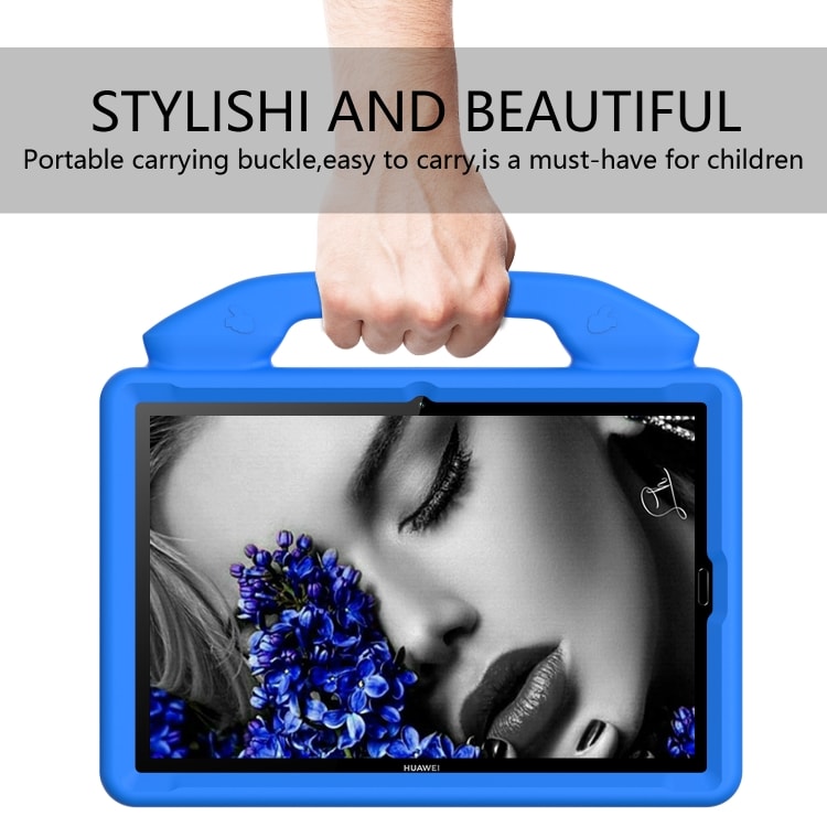 Stødtålende børnefoderal med stativ & håndtag Huawei MediaPad M6 10.8", Blå