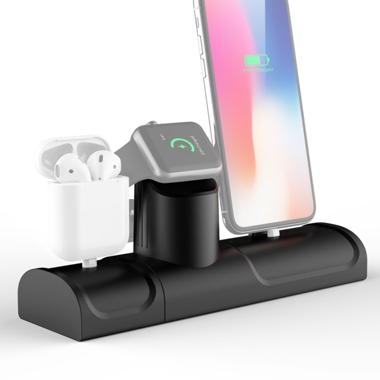 Dockningstation 3-i-1 for iPhone/Apple Watch/AirPods