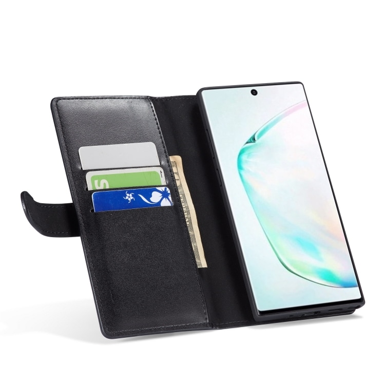 Tegnebogsfoderal med møntrum Samsung Galaxy Note 10, Sort