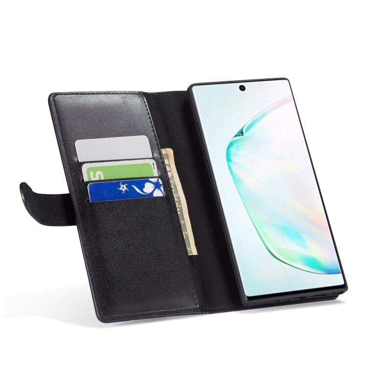 Tegnebogsfoderal med møntrum Samsung Galaxy Note 10+, Sort
