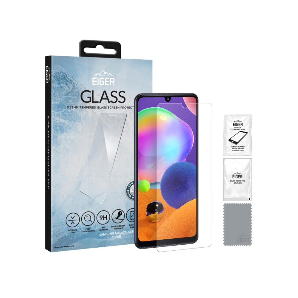 Eiger Glas Skærmbeskyttelse Samsung Galaxy A31 Klar
