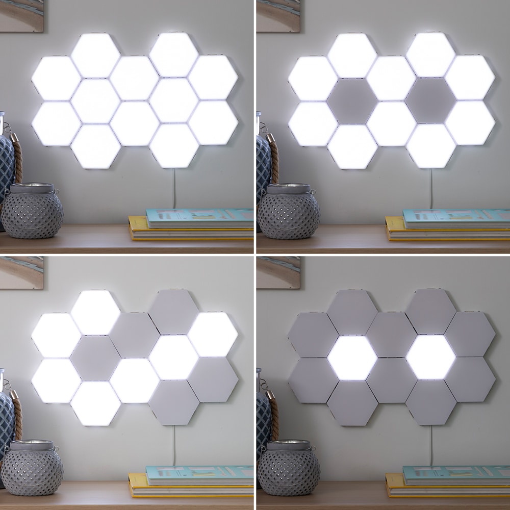 InnovaGoods LED-moduler Væglampe Pakke med 3 stk.
