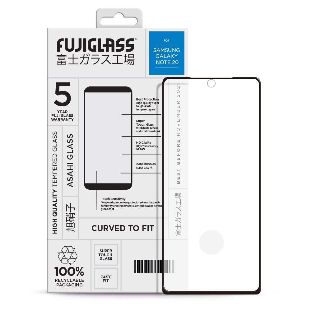 Fuji Curved Glas Skærmskåner Samsung Galaxy Note 20