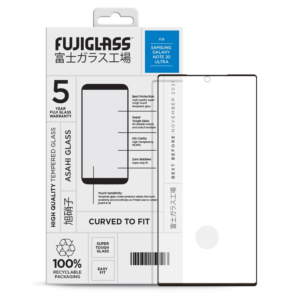 Fuji Curved Glas Skærmskåner Samsung Galaxy Note 20 Ultra