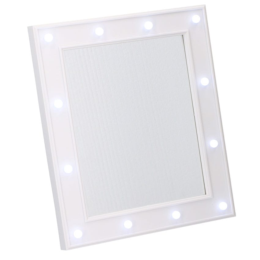 Spejl med LED-belysning