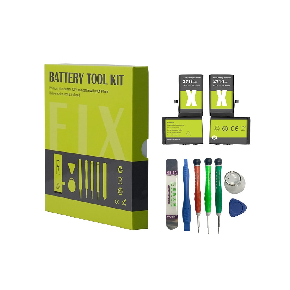 Oh-Box iPhone X Batteri & Værktøj