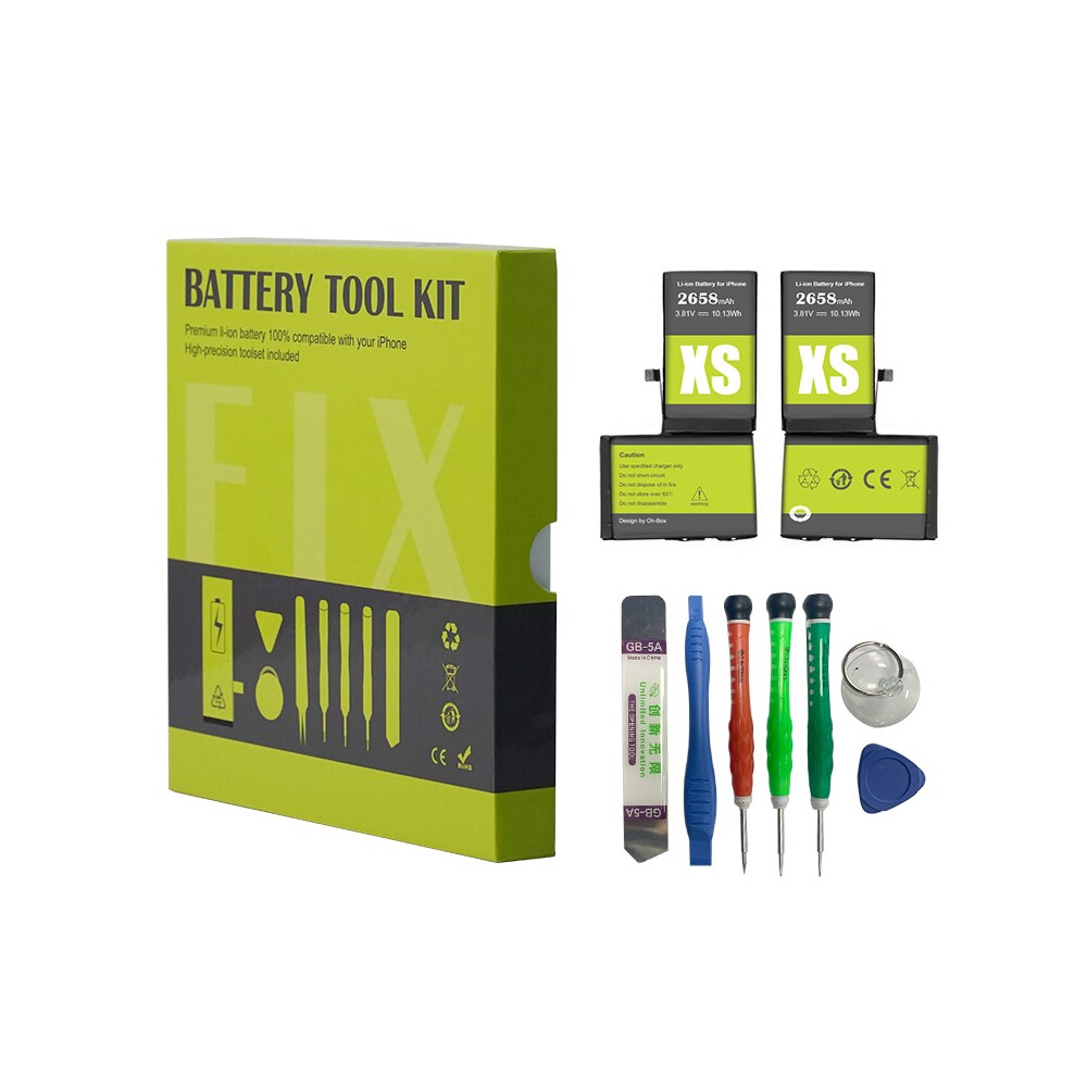 Oh-Box iPhone XS Batteri & Værktøj