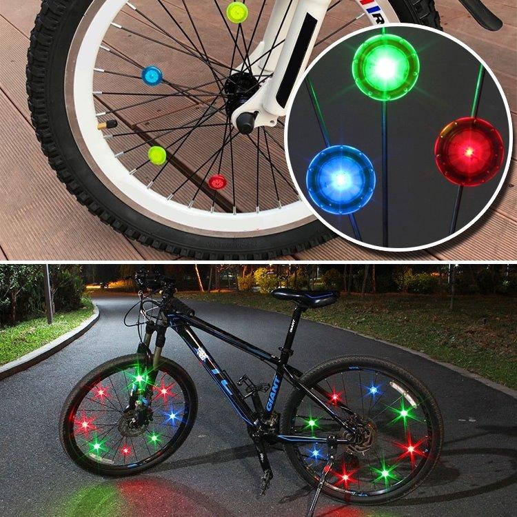 LED Cykelhjulsbelysning 10-pak Blå