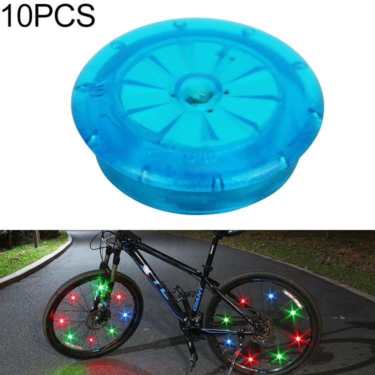 LED Cykelhjulsbelysning 10-pak Blå