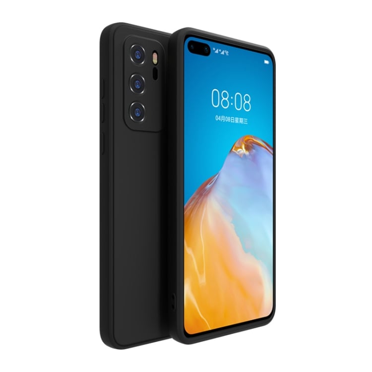 Beskyttende silikonecover til Huawei P40 Sort