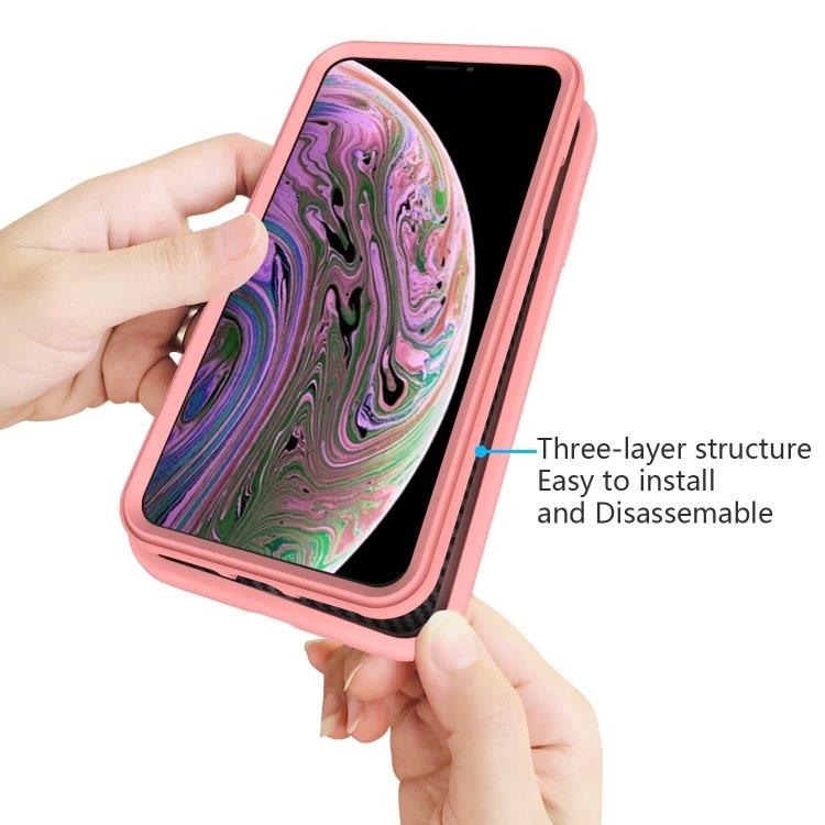 Bølgemønstret cover til iPhone X & XS Rosa