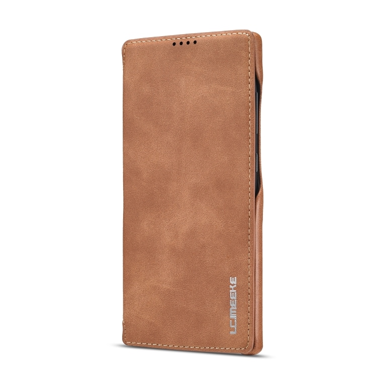 Flipcover i læder med lommer for kort til Samsung Galaxy Note20 Ultra Brun