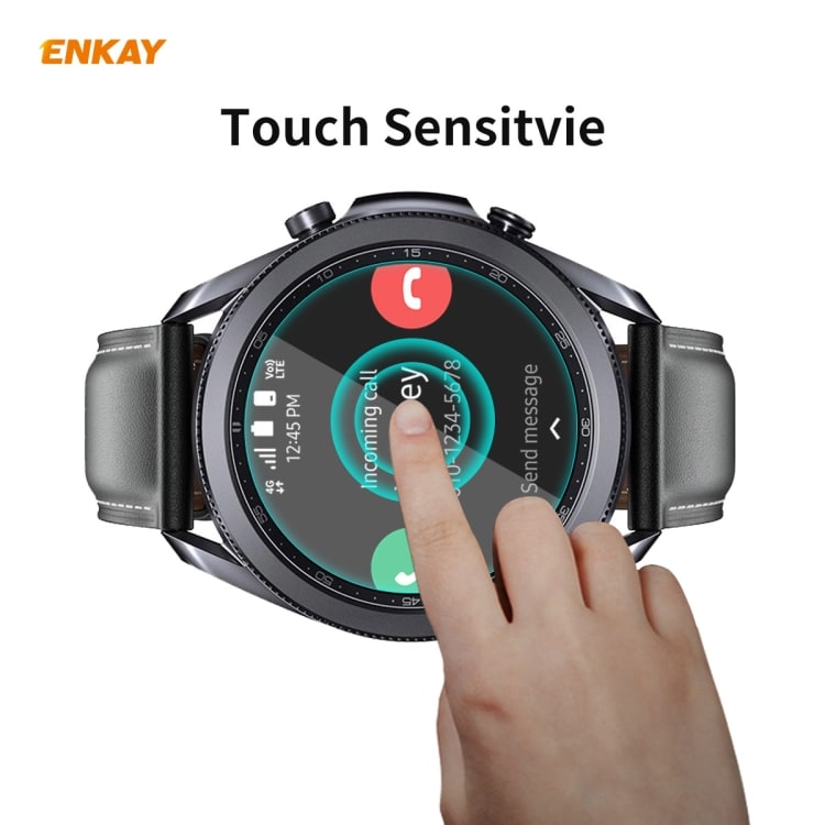 Tempereret beskyttelsesglas til Samsung Galaxy Watch 3 45mm ENKAY Hat-Prince 0.2mm 9H 2.15D