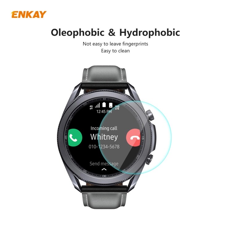 Tempereret beskyttelsesglas til Samsung Galaxy Watch 3 45mm ENKAY Hat-Prince 0.2mm 9H 2.15D