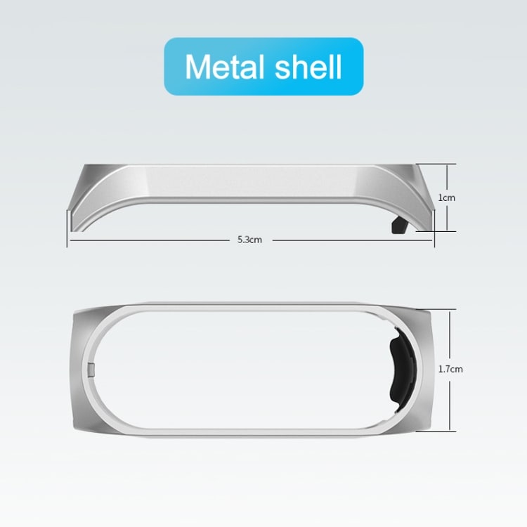 Metalrem til Xiaomi Mi Band 4 / 3 Sort & Grøn