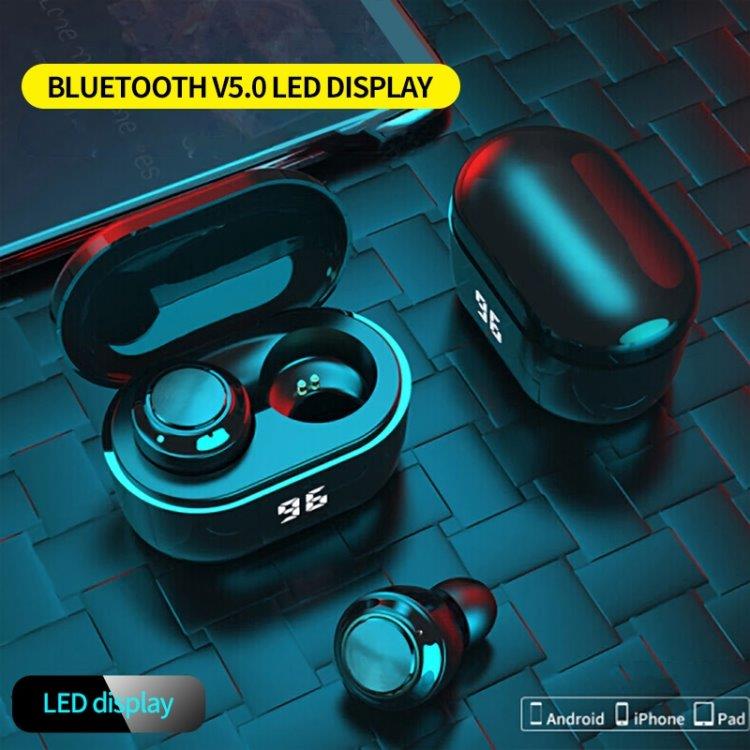 A6 True Wireless Bluetooth 5.0 Headset med ladefoderal