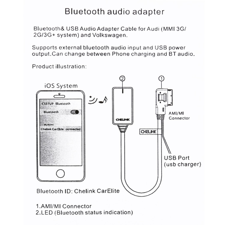 Bluetooth Modul til Audi / Volkswagen Golf / Bentley