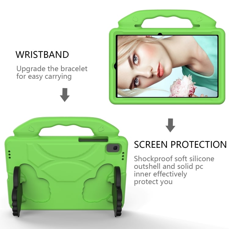 Foderal med støtte til Samsung Galaxy Tab S6 Lite P610 Grøn