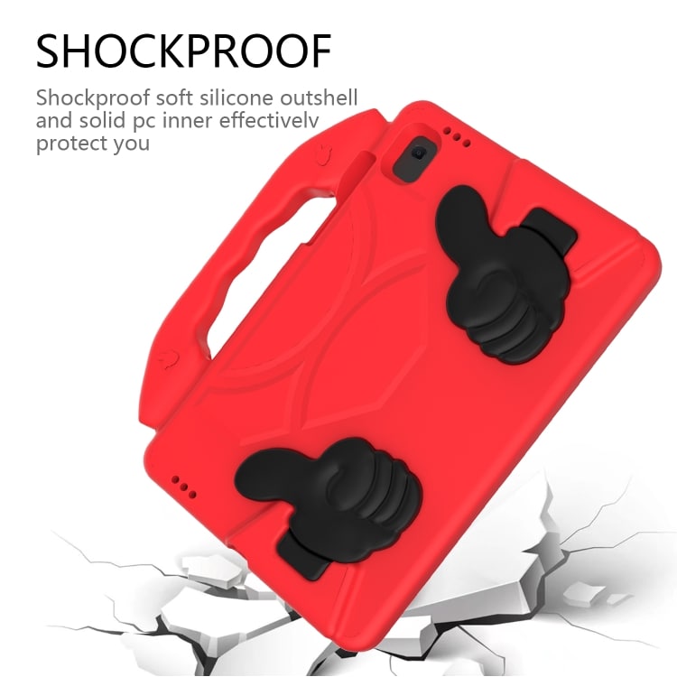 Foderal med støtte til Samsung Galaxy Tab S6 Lite P610 Rød