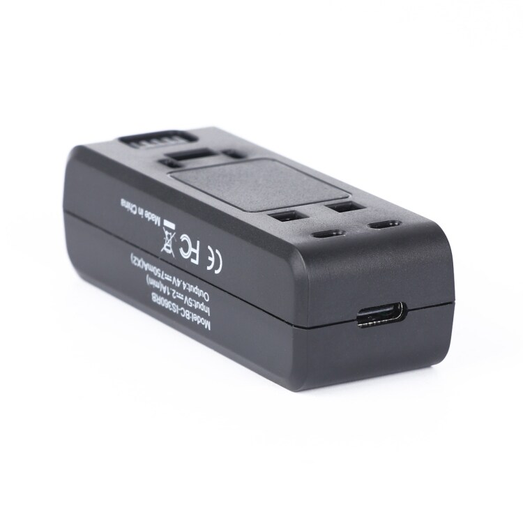 Dobbeltsidig batterilader for Insta360 One R Sort