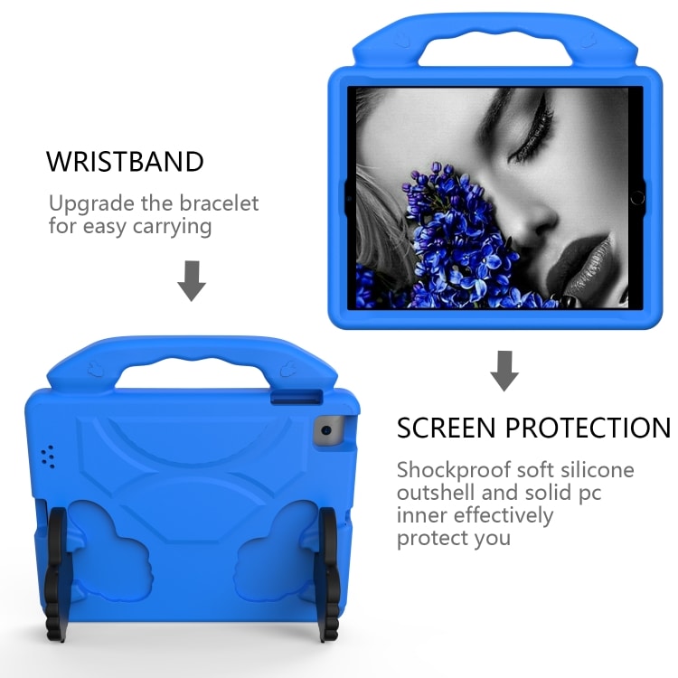 Beskyttende cover med håndtag til iPad 4 / 3 / 2 Blå