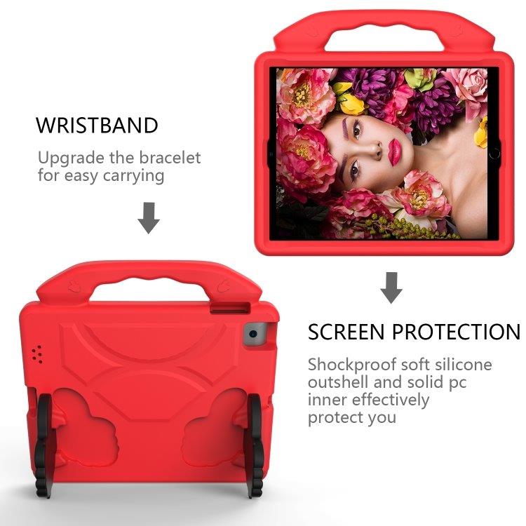 Beskyttende cover med håndtag til iPad 4 / 3 / 2 Rød