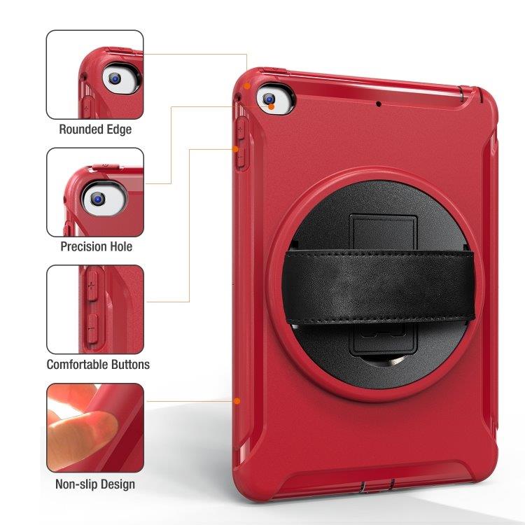 360 graders roterbart foderal til iPad mini 2019 & mini 4 Rød