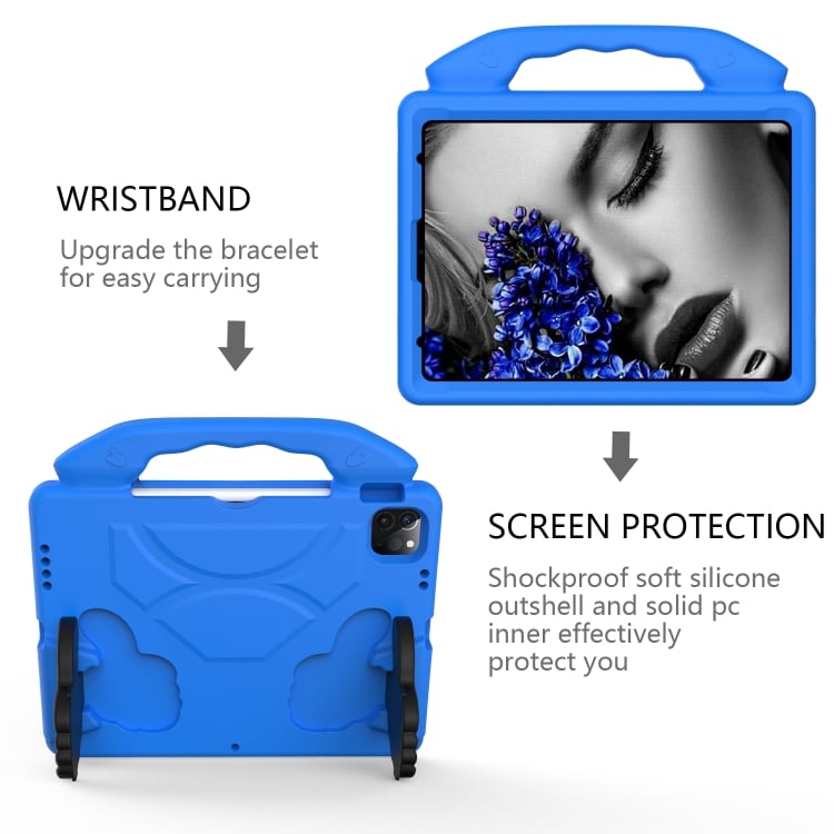 Beskyttende foderal med håndtag til iPad Pro 11 2020 Blå