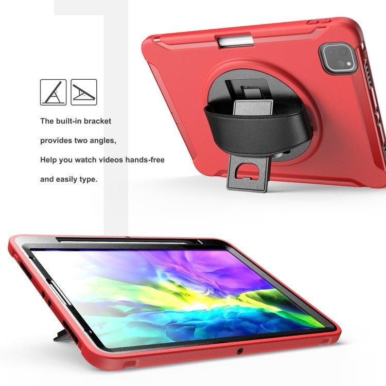 Stødsikkert foderal med rum til pen til iPad Pro 11 inch 2020 Rød