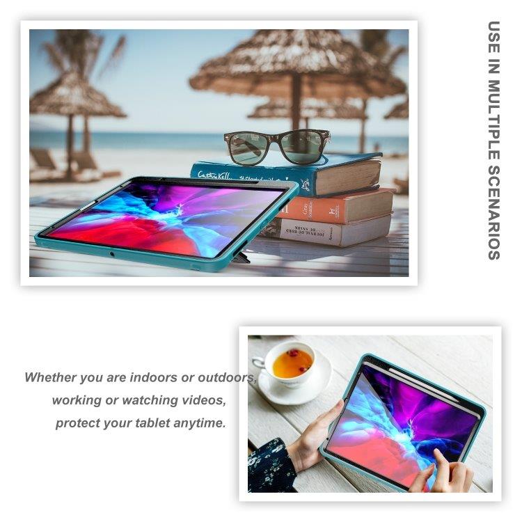 Foderal med roterende støtte til iPad Pro 12.9 inch 2020 Lyseblå