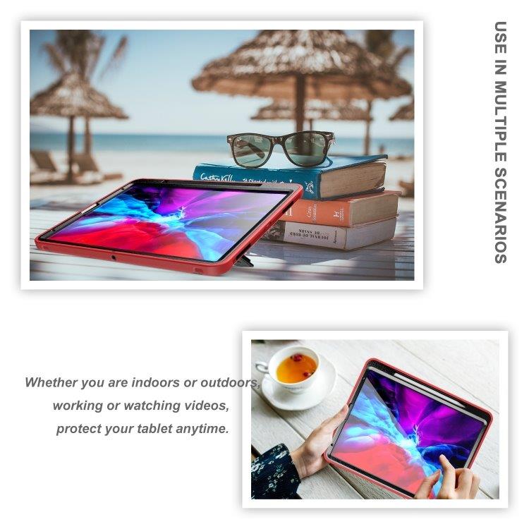 Foderal med roterende støtte til iPad Pro 12.9 inch 2020 Rød