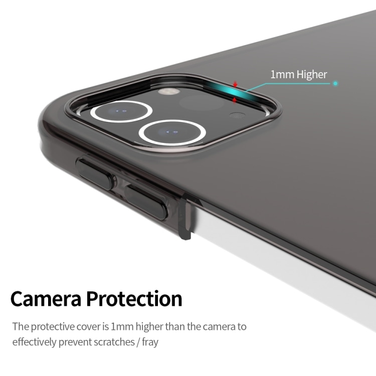 Stødsikkert beskyttelsesfoderal til iPad Pro 12.9 inch 2020 Gennemsigtig