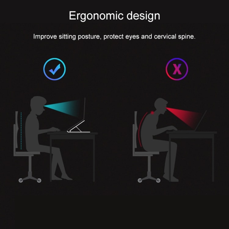 Foldbart stativ til laptop