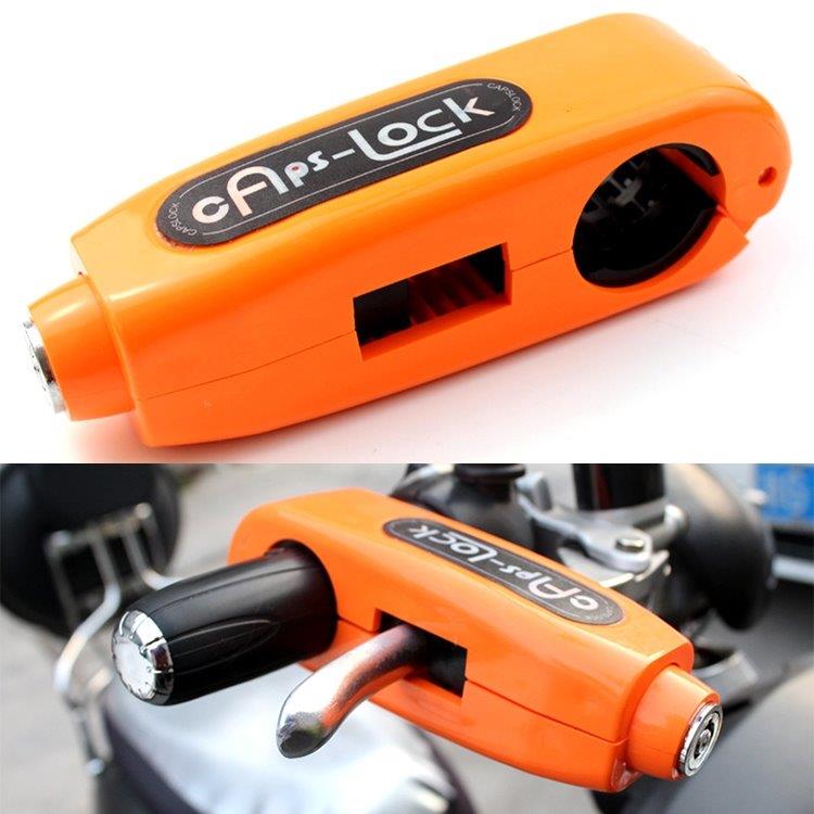 Anti-tyverilås på håndbremse til motorcykel Orange
